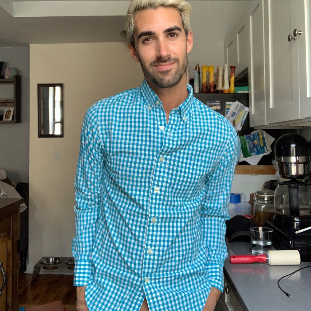 Gingham Button Downs in 2 Colors!